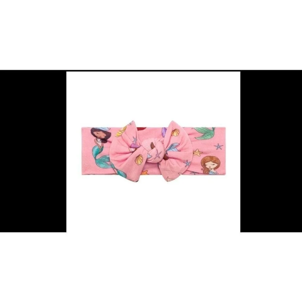 Posh Peanut Bamboo AOP Mermaid Pink Swaddle Baby Gift Set NWT Whimsigoth Fantasy